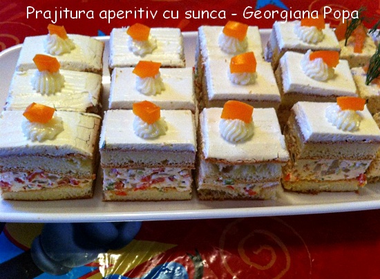 Prajitura aperitiv cu sunca - Georgiana Popa