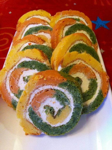 Rulada aperitiv tricolora - Georgiana Popa