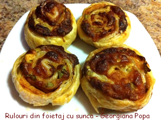 Rulouri di foietaj cu sunca - Georgiana Popa