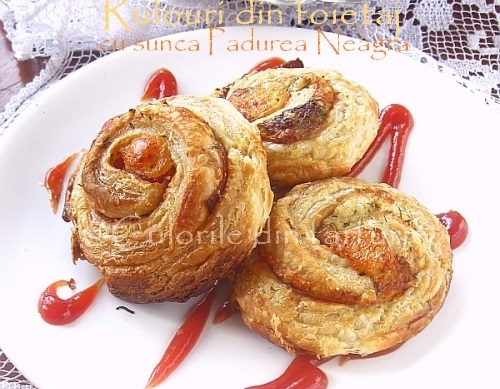 Rulouri din foietaj cu sunca Padurea Neagra 4-1