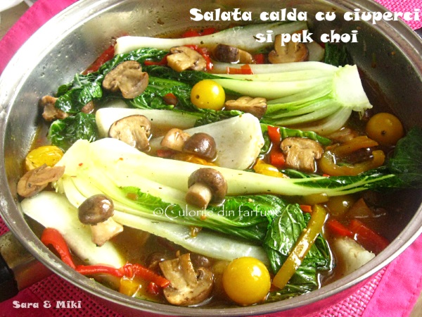 salata-calda-cu-ciuperci-si-pak-choi-2-1